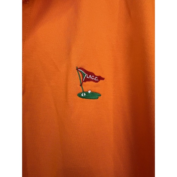 Polo Golf Performance Ralph Lauren Men's Size M Orange Polo US Open L.A.C.C. - Picture 3 of 5